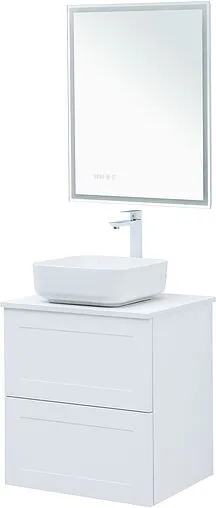 Тумба-умывальник подвесная Aquanet Терра 60 белый матовый 00313232+