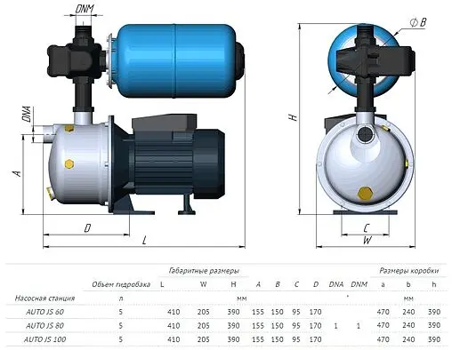 Станция автоматического водоснабжения Unipump Auto JS 80-5 36729