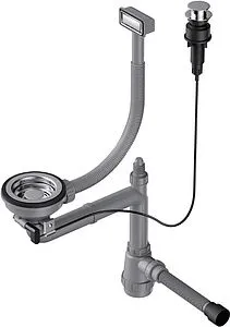 Сифон бутылочный для мойки с переливом Omoikiri WK-1-A-IN 4956468 Сифон бутылочный для мойки с переливом Omoikiri WK-1-A-IN 4956468, 1