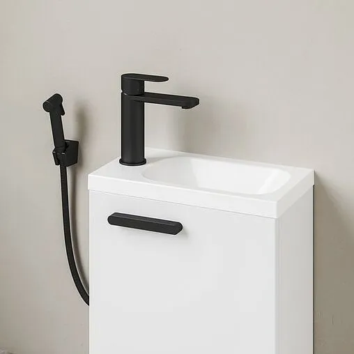 Дверь тумбы под умывальник Ravak Chrome II SD 40 белый/чёрный X000001750