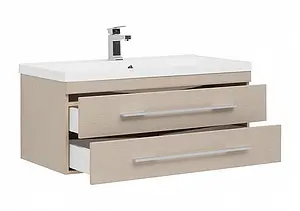 Тумба-умывальник подвесная Aquanet Нота 100 светлый дуб 00171497+00204096 Тумба-умывальник подвесная Aquanet Нота 100 светлый дуб 00171497+00204096, 4