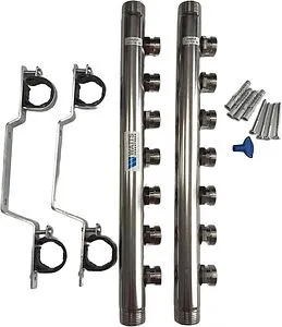 Группа коллекторная распределительная 7 отводов 1"н/н x ¾"ек Watts HLV2000 VA 10080779 Группа коллекторная распределительная 7 отводов 1"н/н x ¾"ек Watts HLV2000 VA 10080779, 4