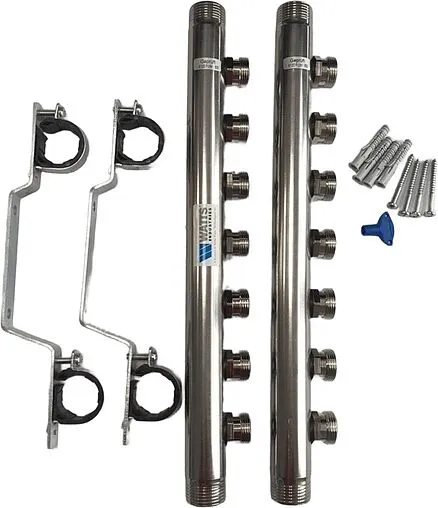 Группа коллекторная распределительная 7 отводов 1"н/н x ¾"ек Watts HLV2000 VA 10080779