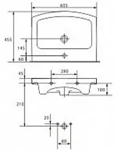 Раковина Cersanit Easy ES 60 B P-UM-ES-60-1, 2