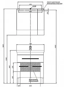 Тумба-умывальник напольная Aquanet Сиена 70 белый 00189223+00185343 Тумба-умывальник напольная Aquanet Сиена 70 белый 00189223+00185343, 3