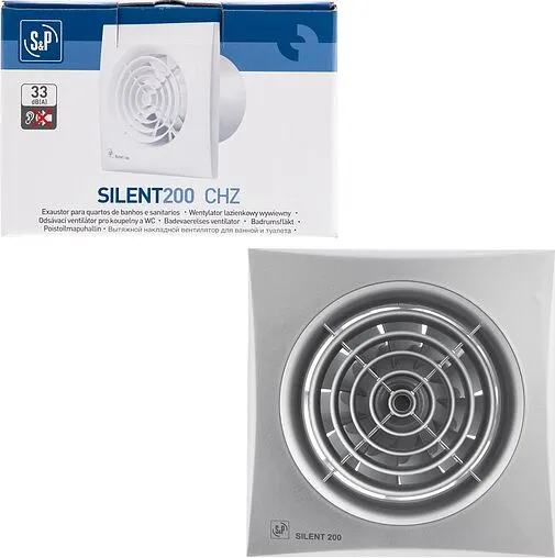 Вентилятор вытяжной Soler &amp; Palau SILENT-200 CHZ SILVER