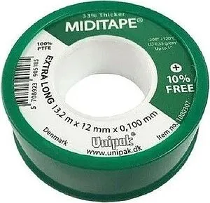 Лента ФУМ 12 x 0.1мм x 13,2м Unipak Miditape 1000307 Лента ФУМ 12 x 0.1мм x 13,2м Unipak Miditape 1000307, 2