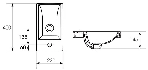 Раковина IDDIS Wash Basin 40 белый 0014000U28