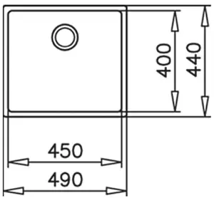 Мойка кухонная Teka Be Linea RS15 45.40 нержавеющая сталь полированная 115000006, 2