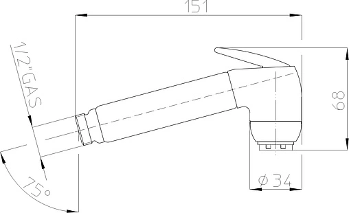 Гигиенический душ Bossini Gaia хром B00661.030