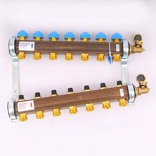Группа коллекторная без расходомеров 7 отводов 1&quot;в/в x ¾&quot;ек Watts HKV 10004182