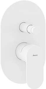 Смеситель для душа скрытого монтажа Ravak Eleganta белый матовый X070261, 1