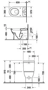 Чаша унитаза Duravit Darling New белый 2138090000 Чаша унитаза Duravit Darling New белый 2138090000, 2