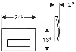 Комплект 5 в 1 Geberit Renova Rimfree 500.103.DW.R с кнопкой Delta 51 115.105.DW.1 черный глянцевый Комплект 5 в 1 Geberit Renova Rimfree 500.103.DW.R с кнопкой Delta 51 115.105.DW.1 черный глянцевый, 4