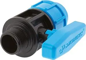 Кран шаровый с переходом на пнд трубу 32мм x 1"н Джилекс 9366 Кран шаровый с переходом на пнд трубу 32мм x 1"н Джилекс 9366, 1