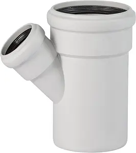 Тройник внутренний бесшумный D=110x58мм Угол 45° Ostendorf Skolan Safe SKEA 335220, 1