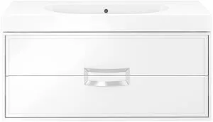 Тумба-умывальник подвесная Kerama Marazzi Canaletto 100 белый CN.100\M+BG.wb.100 Тумба-умывальник подвесная Kerama Marazzi Canaletto 100 белый CN.100\M+BG.wb.100, 1