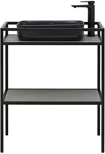 Консоль напольная Allen Brau Liberty 75 чёрный браш 1.33002.BB+, 4