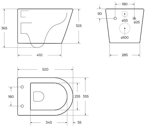 Унитаз подвесной безободковый BelBagno Tre Tornado белый BB5180CH-TOR/SC