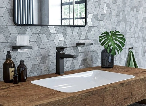 Смеситель для раковины Hansgrohe Metropol 110 шлифованный чёрный хром 32507340