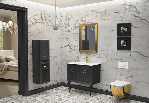 Зеркало ISVEA Aria 60 золото 25AA4004080I Зеркало ISVEA Aria 60 золото 25AA4004080I