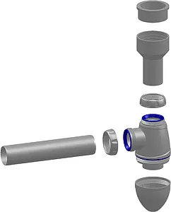 Сифон для писсуара Unicorn К215 Сифон для писсуара Unicorn К215, 2