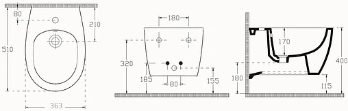 Биде подвесное ISVEA Sentimenti Neo белый 10AR41010SV Биде подвесное ISVEA Sentimenti Neo белый 10AR41010SV
