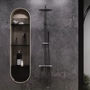 Душевая система с термостатом для душа Damixa Scandinavian Pure чёрный матовый 936800300 Душевая система с термостатом для душа Damixa Scandinavian Pure чёрный матовый 936800300, 4