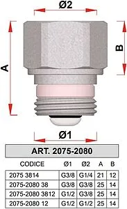 Клапан отсекающий ½&quot;н x ½&quot;в Far FA 2080 12, 2