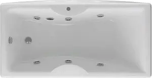 Ванна акриловая с гидромассажем Aquatek Феникс 170x75 L с фронтальной панелью, с каркасом (разборный), с гидромассажем (пневмоуправление) FEN170-0000089, 1