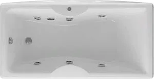 Ванна акриловая с гидромассажем Aquatek Феникс 180x85 L с фронтальной панелью, с каркасом (разборный), с гидромассажем (пневмоуправление) FEN180-0000006, 1