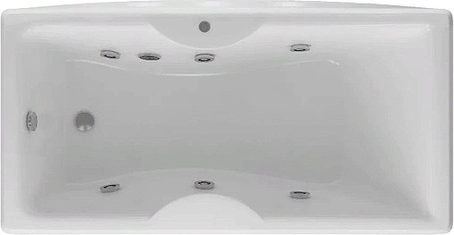Ванна акриловая с гидромассажем Aquatek Феникс 170x75 L с фронтальной панелью, с каркасом (разборный), с гидромассажем (пневмоуправление) FEN170-0000089