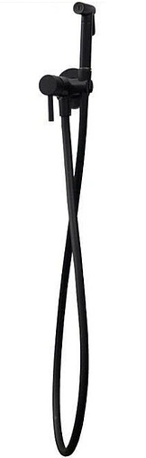 Гигиенический душ со смесителем Paffoni Tweet Round чёрный матовый ZDUP110NO