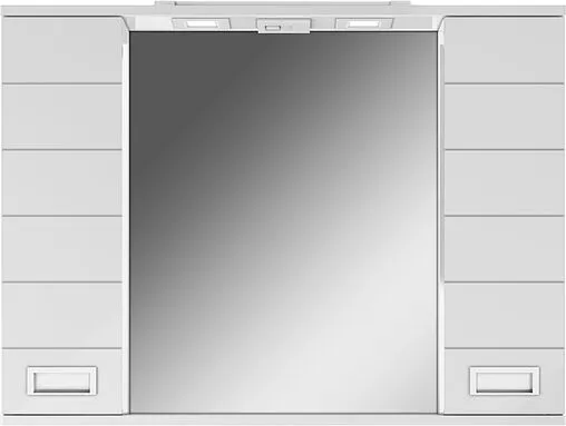 Шкаф-зеркало Домино Cube 90 белый DC5012HZ