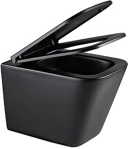 Унитаз подвесной безободковый Lemark Florex Торнадо 3.0 черный матовый 9612002, 4