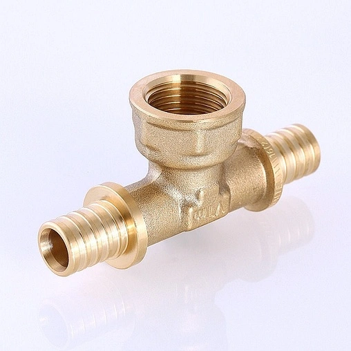 Тройник аксиальный переходной 16мм x ½&quot;в x 16мм Valtec VTm.432.G.160416