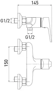 Гигиенический душ со смесителем Gross Aqua Vista хром 5740267C-B Гигиенический душ со смесителем Gross Aqua Vista хром 5740267C-B, 2