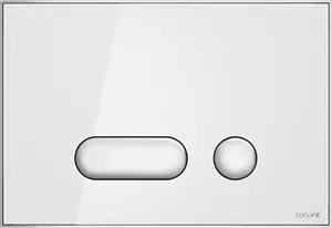 Клавиша смыва для унитаза Cersanit Intera P-BU-INT/Whg/Gl стекло/белый Клавиша смыва для унитаза Cersanit Intera P-BU-INT/Whg/Gl стекло/белый, 1