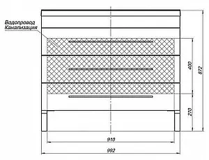 Тумба-умывальник напольная Aquanet Верона 100 белый 00178471+00158753 Тумба-умывальник напольная Aquanet Верона 100 белый 00178471+00158753, 3