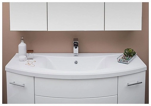 Тумба под умывальник подвесная Aquanet Тренто 120 белый 00156500