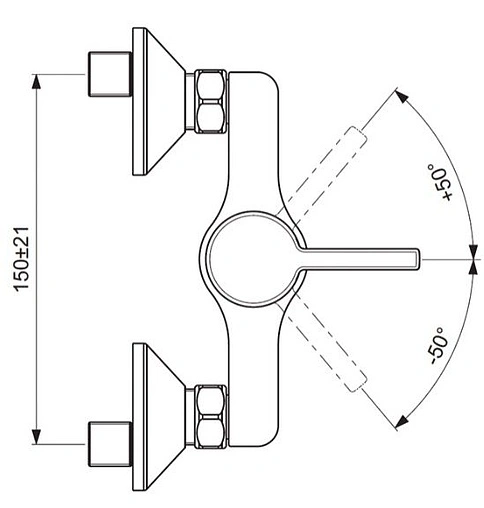 Смеситель для душа Vidima Logik хром BA278AA