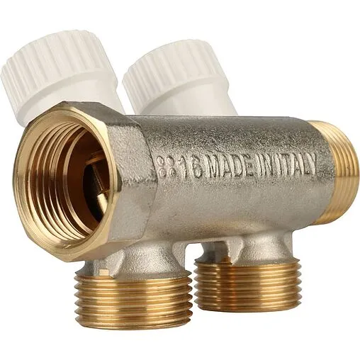 Коллектор регулирующий проходной 2 отвода ¾"в/н x ¾"ек Stout SMB 6851 343402 Коллектор регулирующий проходной 2 отвода ¾"в/н x ¾"ек Stout SMB 6851 343402