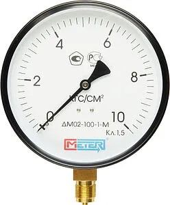 Манометр радиальный Meter ДМ 02-100-1-М 100мм 6 бар М20х1,5 00737 Манометр радиальный Meter ДМ 02-100-1-М 100мм 6 бар М20х1,5 00737, 1