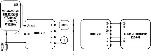 Проводной комнатный терморегулятор НО/НЗ 230В Salus EXPERT HTR белый BTRP230(50)