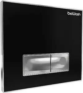 Клавиша смыва для унитаза beWash Vago P05BC 500RZVP0500SYC000001 кнопки/хром глянцевый, панель/стекло черный Клавиша смыва для унитаза beWash Vago P05BC 500RZVP0500SYC000001 кнопки/хром глянцевый, панель/стекло черный, 1