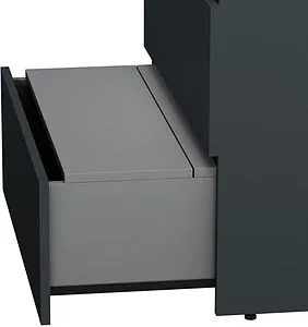 Тумба-умывальник напольная Am.Pm Gem S 75 графит матовый M91FSX0752GM+M90WCC0752WG Тумба-умывальник напольная Am.Pm Gem S 75 графит матовый M91FSX0752GM+M90WCC0752WG, 3