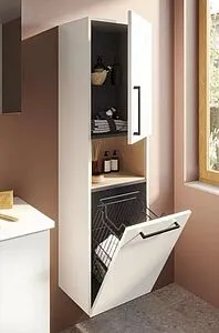 Шкаф-пенал подвесной VitrA Root 40 R белый/светлое дерево 66231 Шкаф-пенал подвесной VitrA Root 40 R белый/светлое дерево 66231, 3