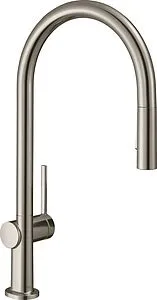 Смеситель для кухни с выдвижным изливом Hansgrohe Talis M54 210 2jet sBox под сталь 72801800 Смеситель для кухни с выдвижным изливом Hansgrohe Talis M54 210 2jet sBox под сталь 72801800, 1