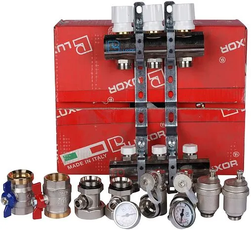 Группа коллекторная без расходомеров 3 отвода 1&quot;в/в x ¾&quot;ек Luxor CD 468M/3 15552703MN