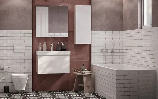 Тумба-умывальник подвесная Aquaton Марти 70 белый/ясень шимо 1A2675K0MY010